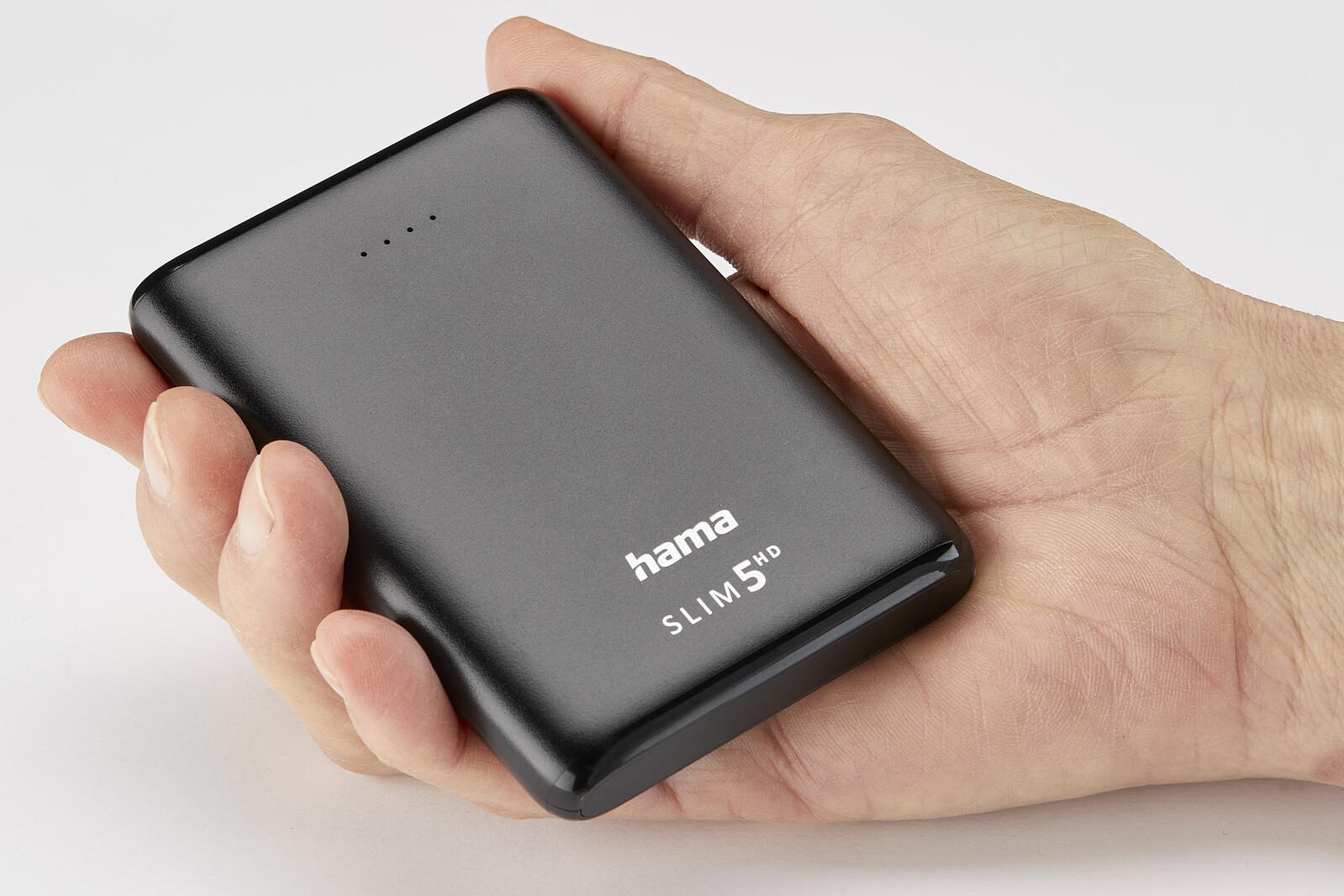 hama SLIM 5HD Powerbank 5.000 mAh schwarz