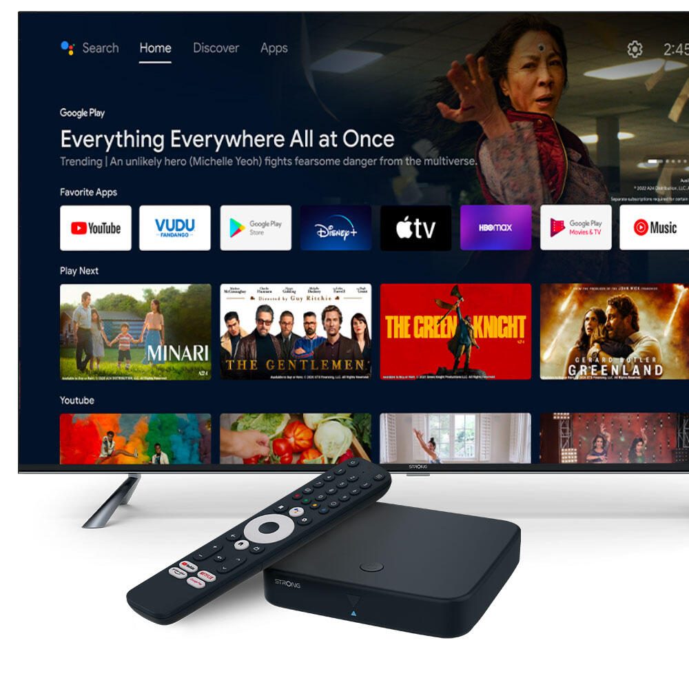 STRONG SRT420 AndroidTV-Streaming DVB-T2 Receiver