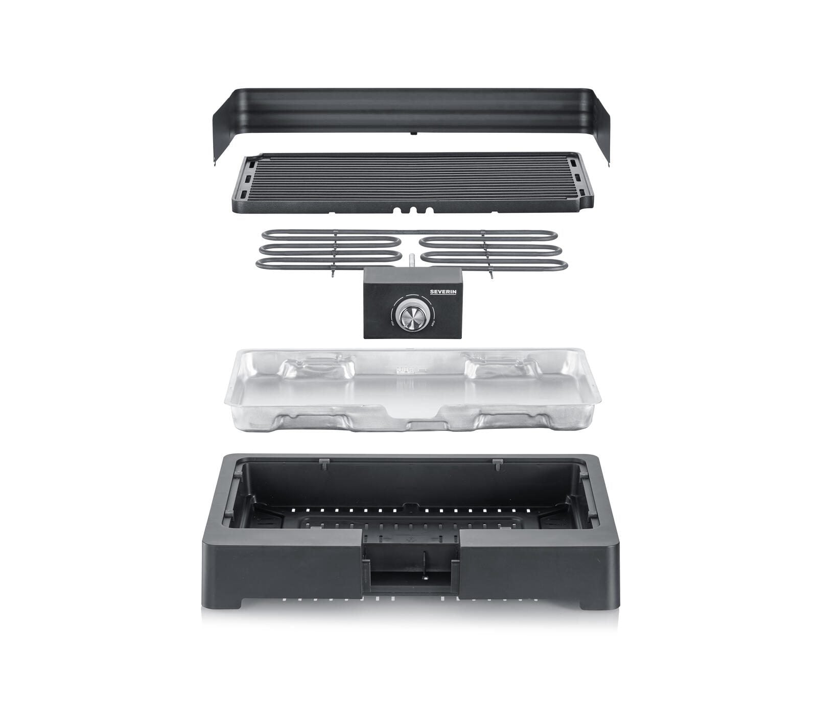 SEVERIN Grillplatte PG 8567 52,0 x 39,5 x 15,5 cm