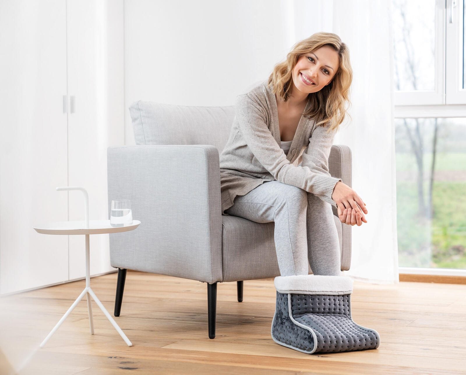 beurer FW 20 Cosy Fußwärmer grau 100 W