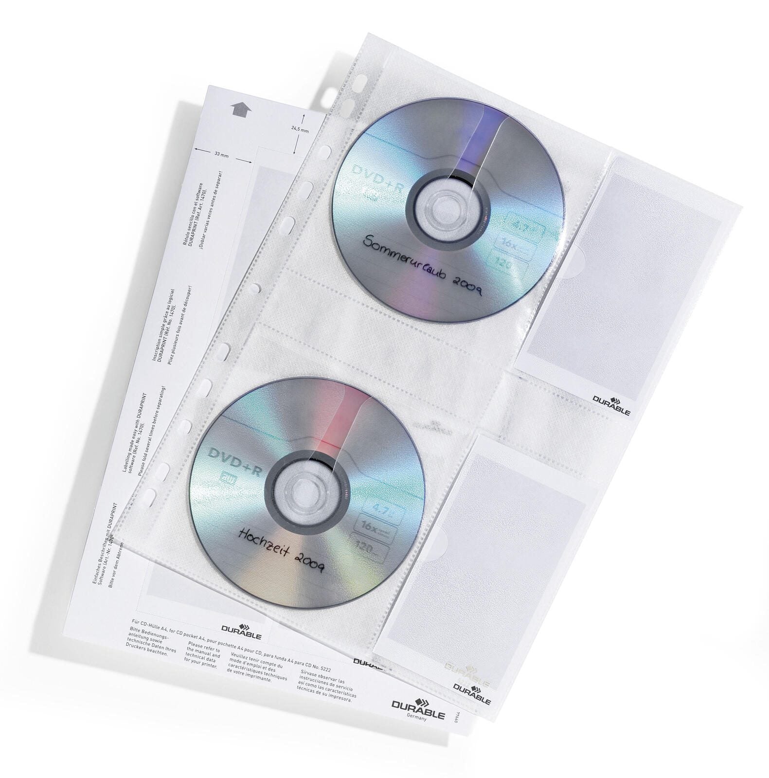 DURABLE CD-/DVD-Hüllen