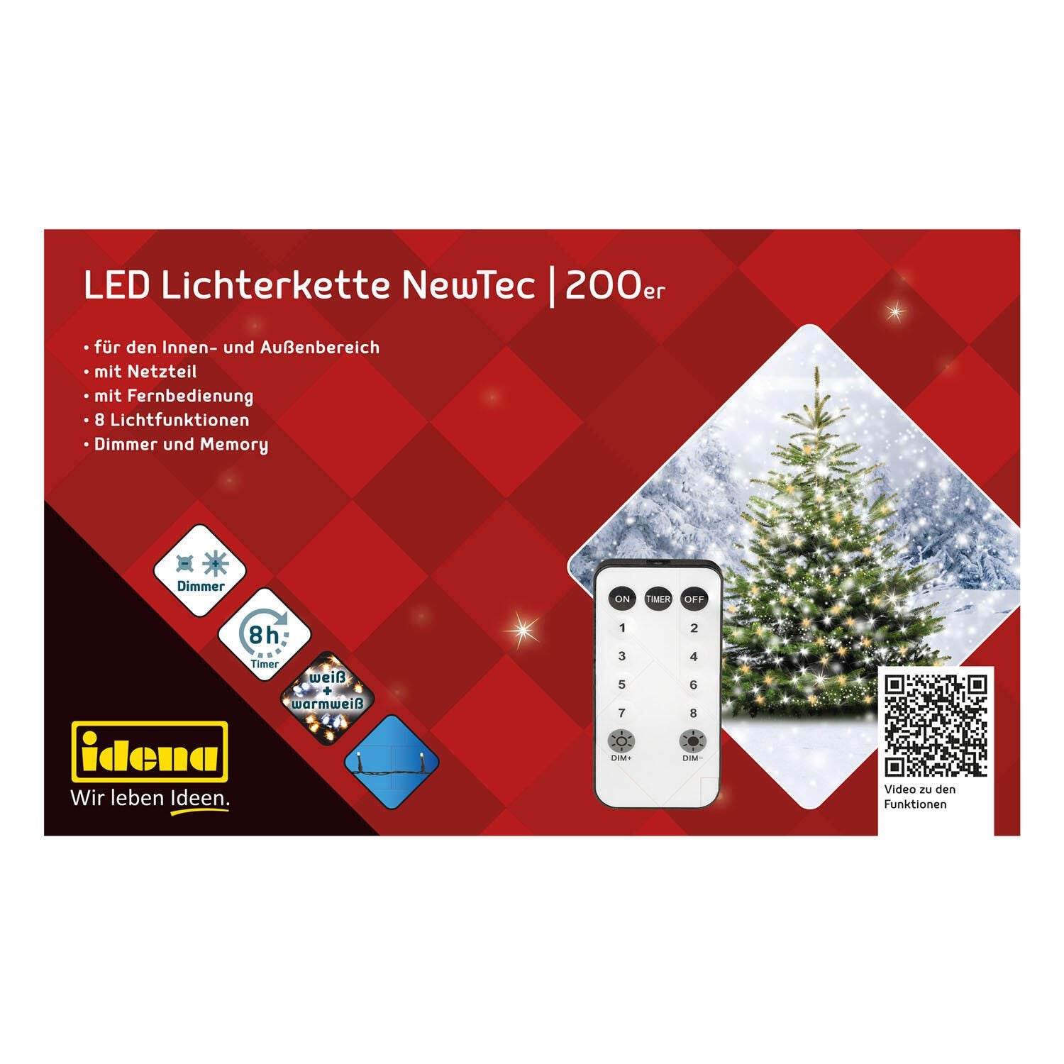 Idena Lichterkette grün