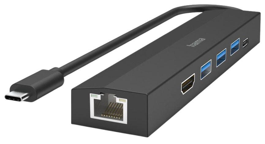 Hama Multiport-Adapter USB-C-Hub Multiport 6 Ports