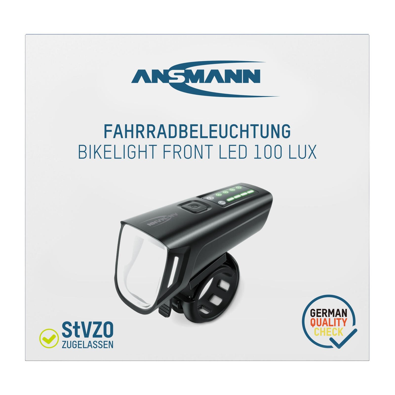 ANSMANN Fahrradbeleuchtung schwarz