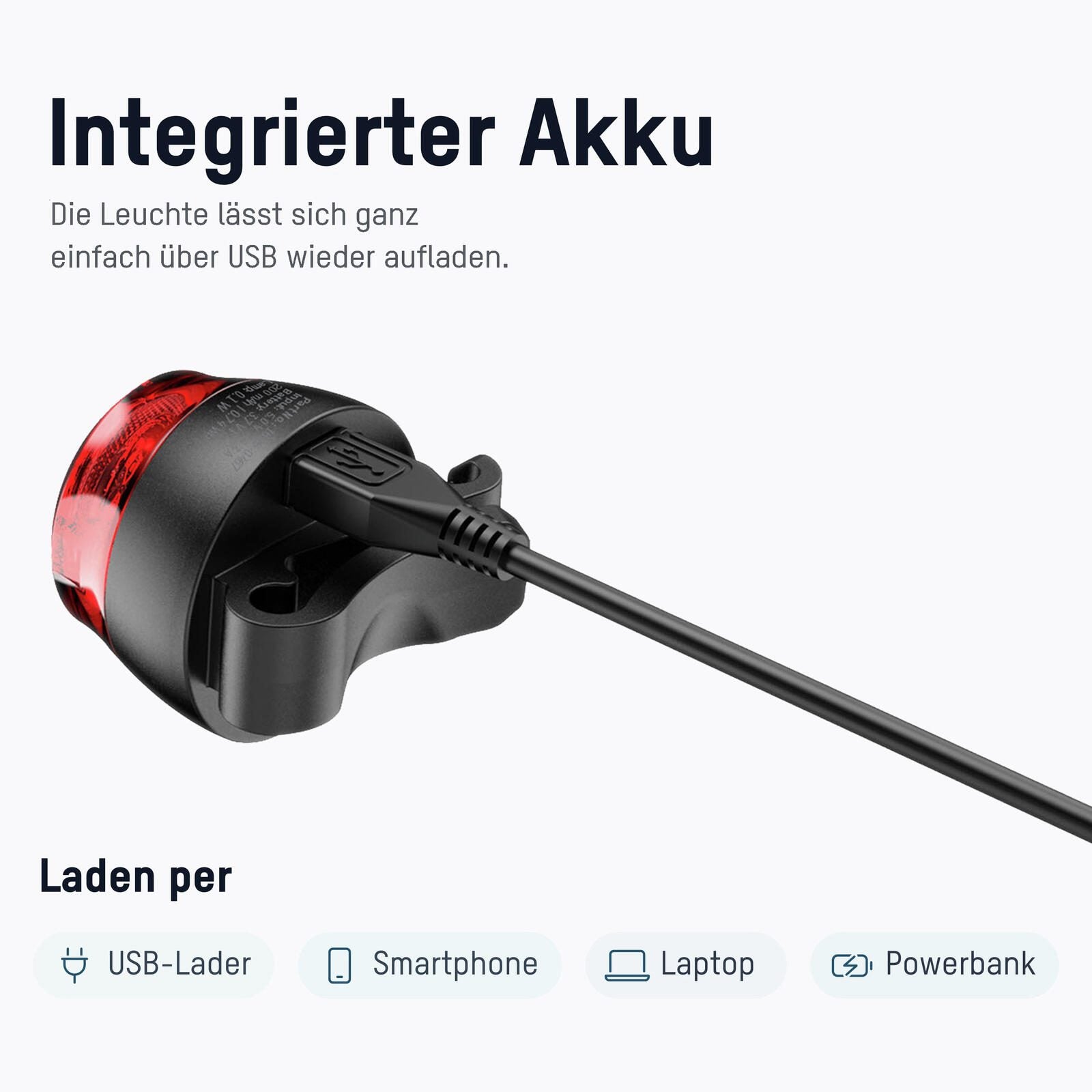 ANSMANN Fahrradbeleuchtung schwarz