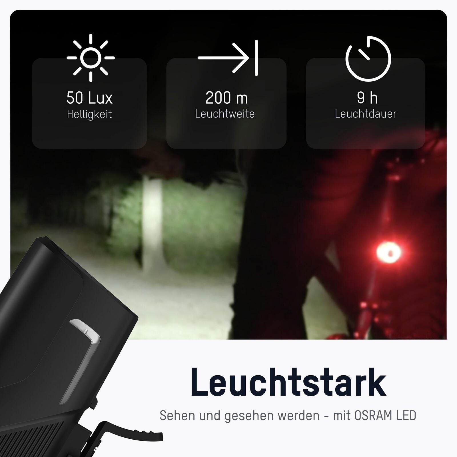 ANSMANN Fahrradbeleuchtung schwarz