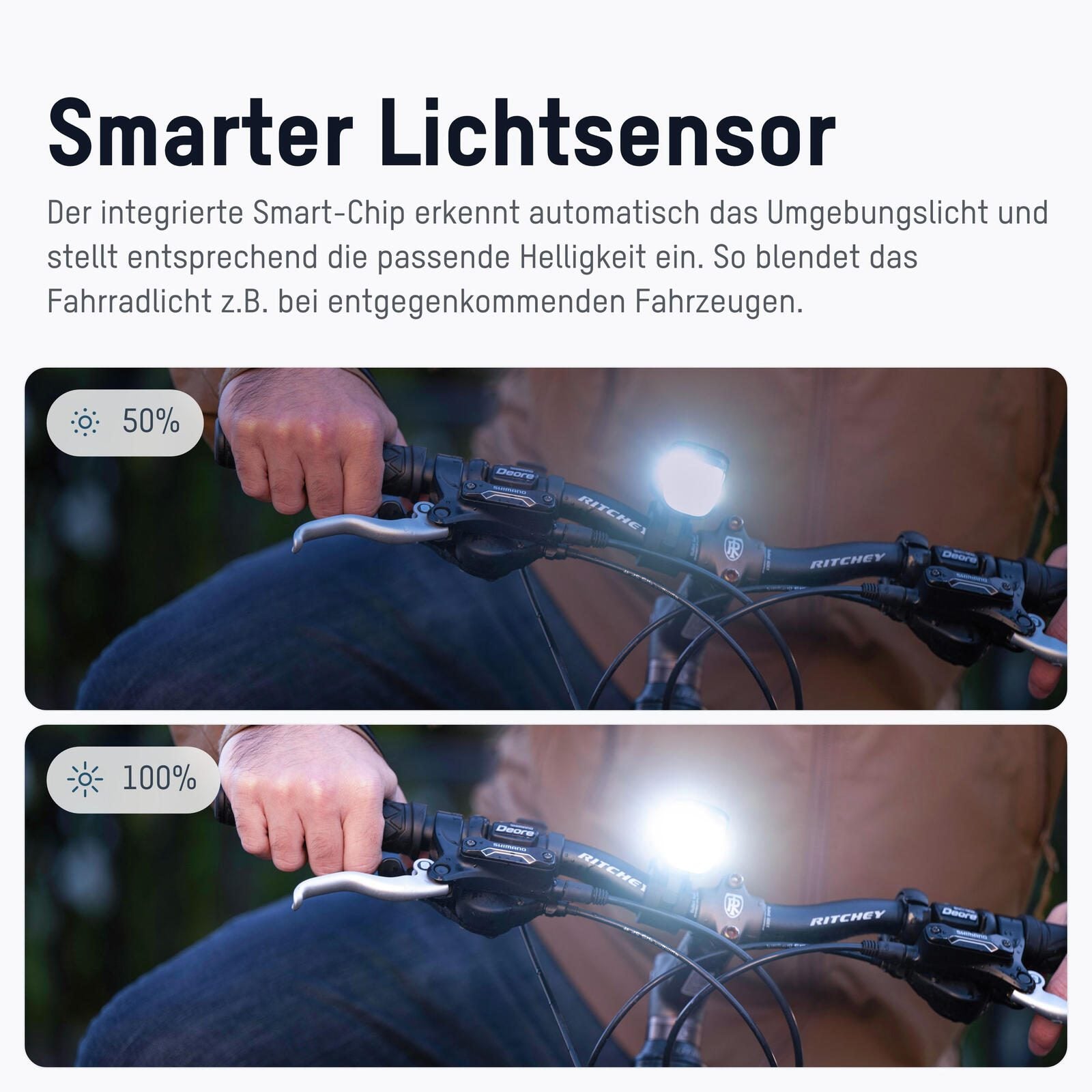 ANSMANN Fahrradbeleuchtung schwarz