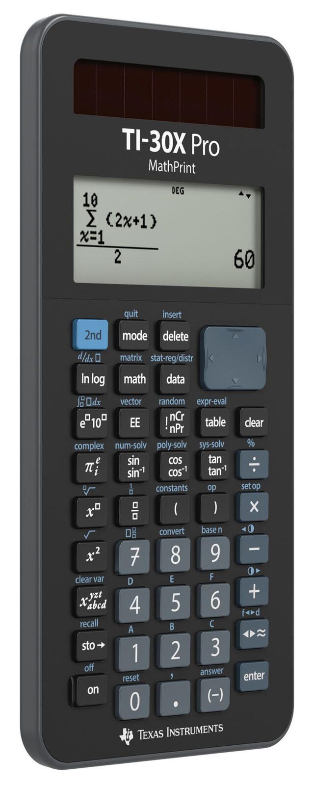 TEXAS INSTRUMENTS TI-30X Pro MathPrint™ Wissenschaftlicher Taschenrechner schwarz