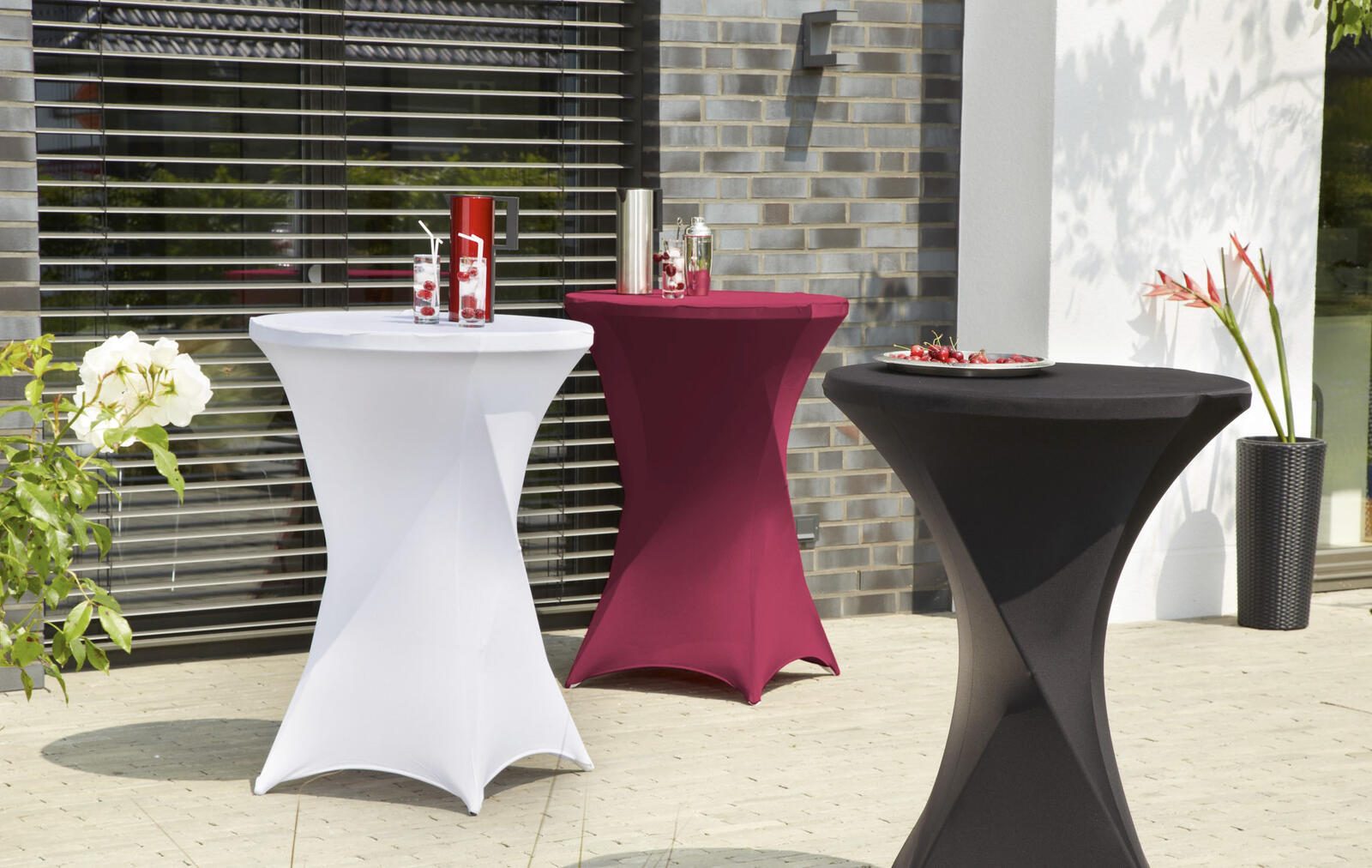 Stehtischhusse weiß Ø 85cm Stehtischhusse