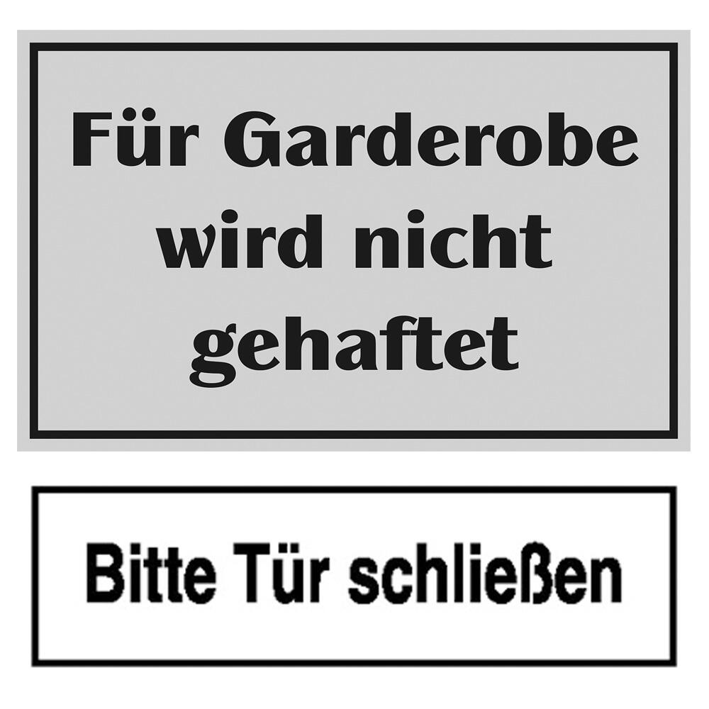 Hinweisaufkleber Bitte Tür schließen 25 cm x 7 cm