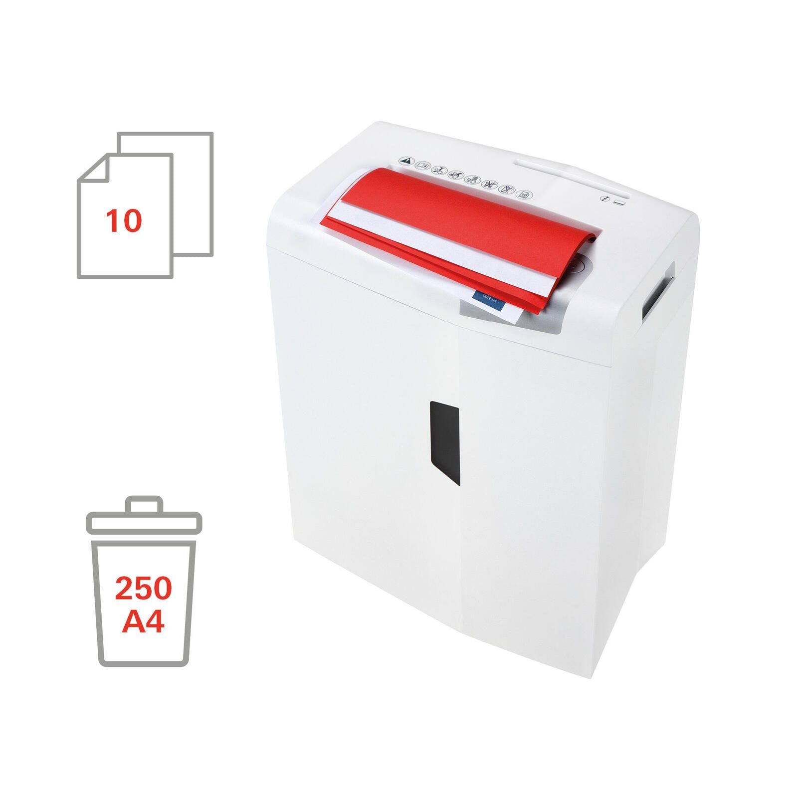 HSM Aktenvernichter shredstar X10 - Sicherheitsstufe 4 - Partikelschnitt - 4,5 x 30 mm - 10 Blatt