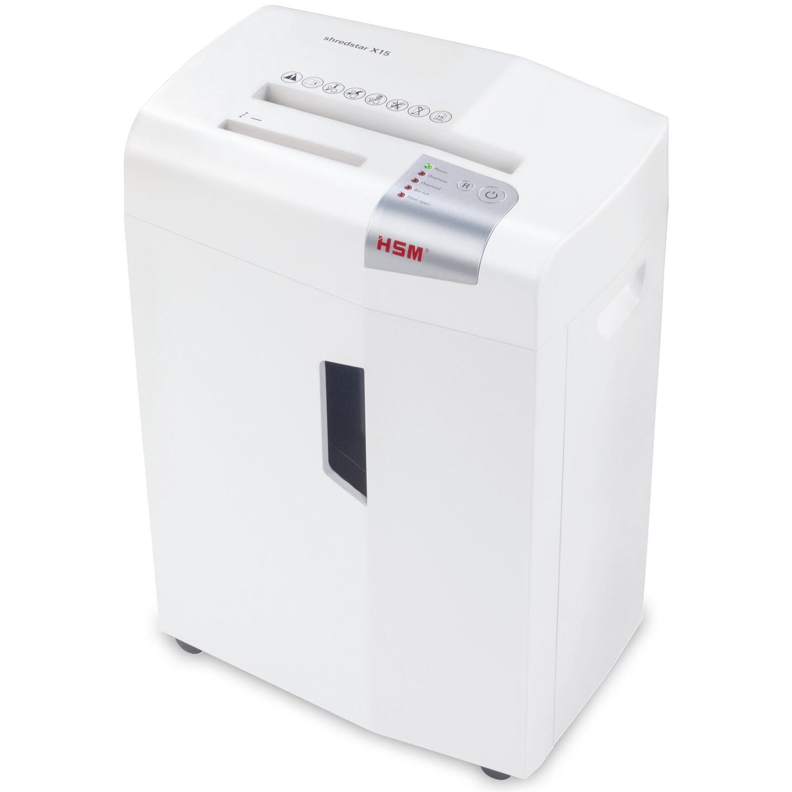 HSM Aktenvernichter shredstar X15 - Sicherheitsstufe 4 - Partikelschnitt - 4 x 37 mm - 15 Blatt