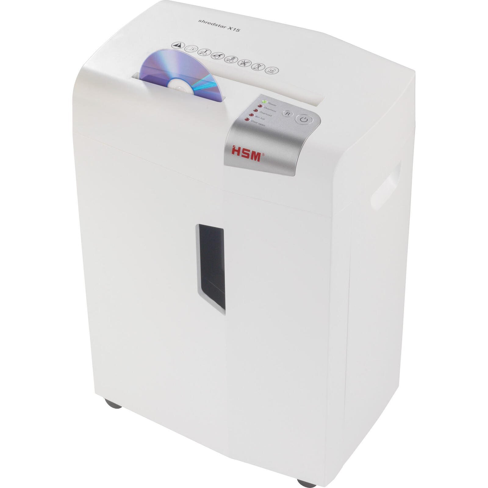 HSM Aktenvernichter shredstar X15 - Sicherheitsstufe 4 - Partikelschnitt - 4 x 37 mm - 15 Blatt