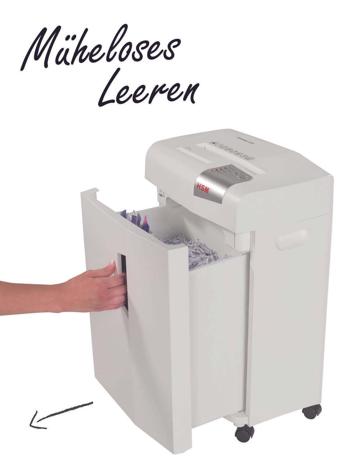 HSM Aktenvernichter shredstar X13 - Sicherheitsstufe 4 - Partikelschnitt - 4 x 37 mm - 13 Blatt