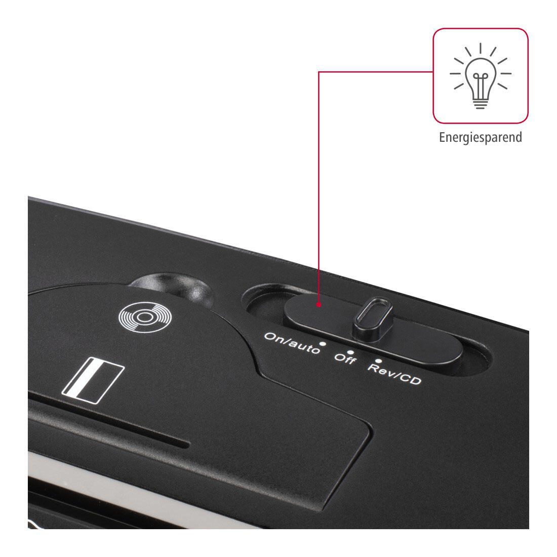 Hama Basic S8CD Aktenvernichter mit Streifenschnitt