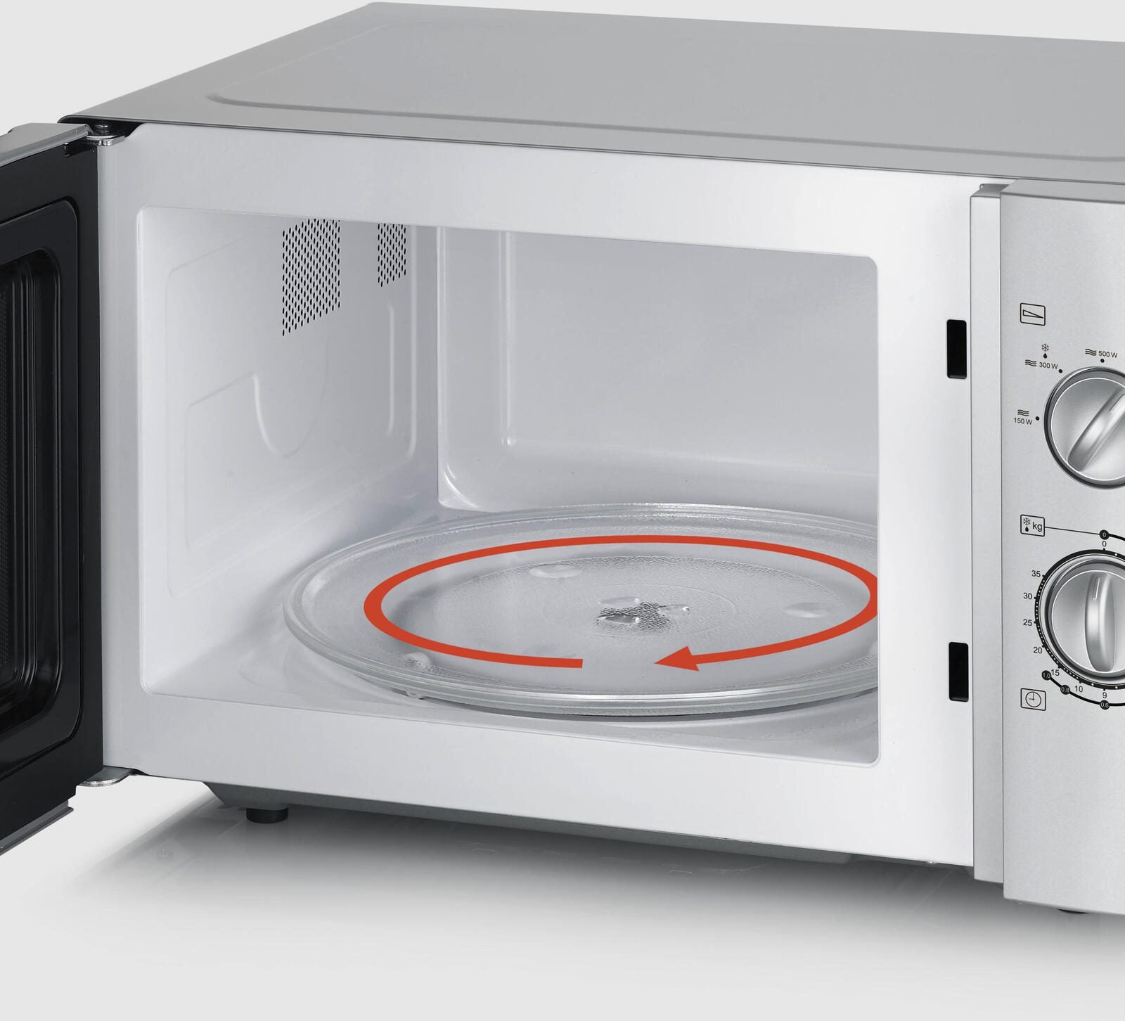 Severin Mikrowelle MW 7772 silber