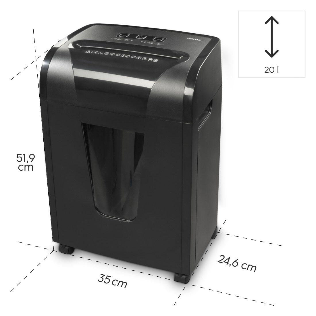 Hama Premium M10+ Aktenvernichter mit Partikelschnitt