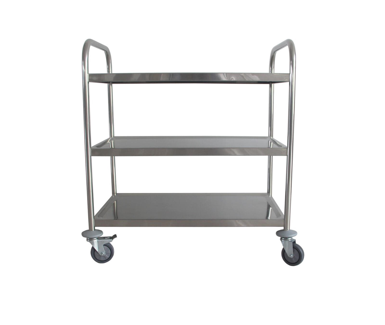 Servierwagen silber 84,5 x 52,5 x 94,0 cm