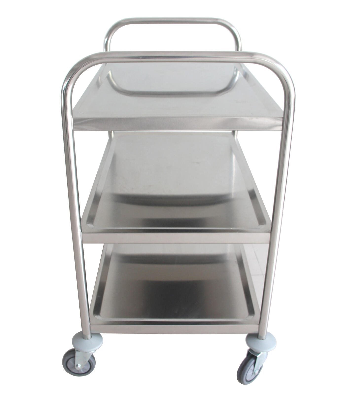 Servierwagen silber 84,5 x 52,5 x 94,0 cm