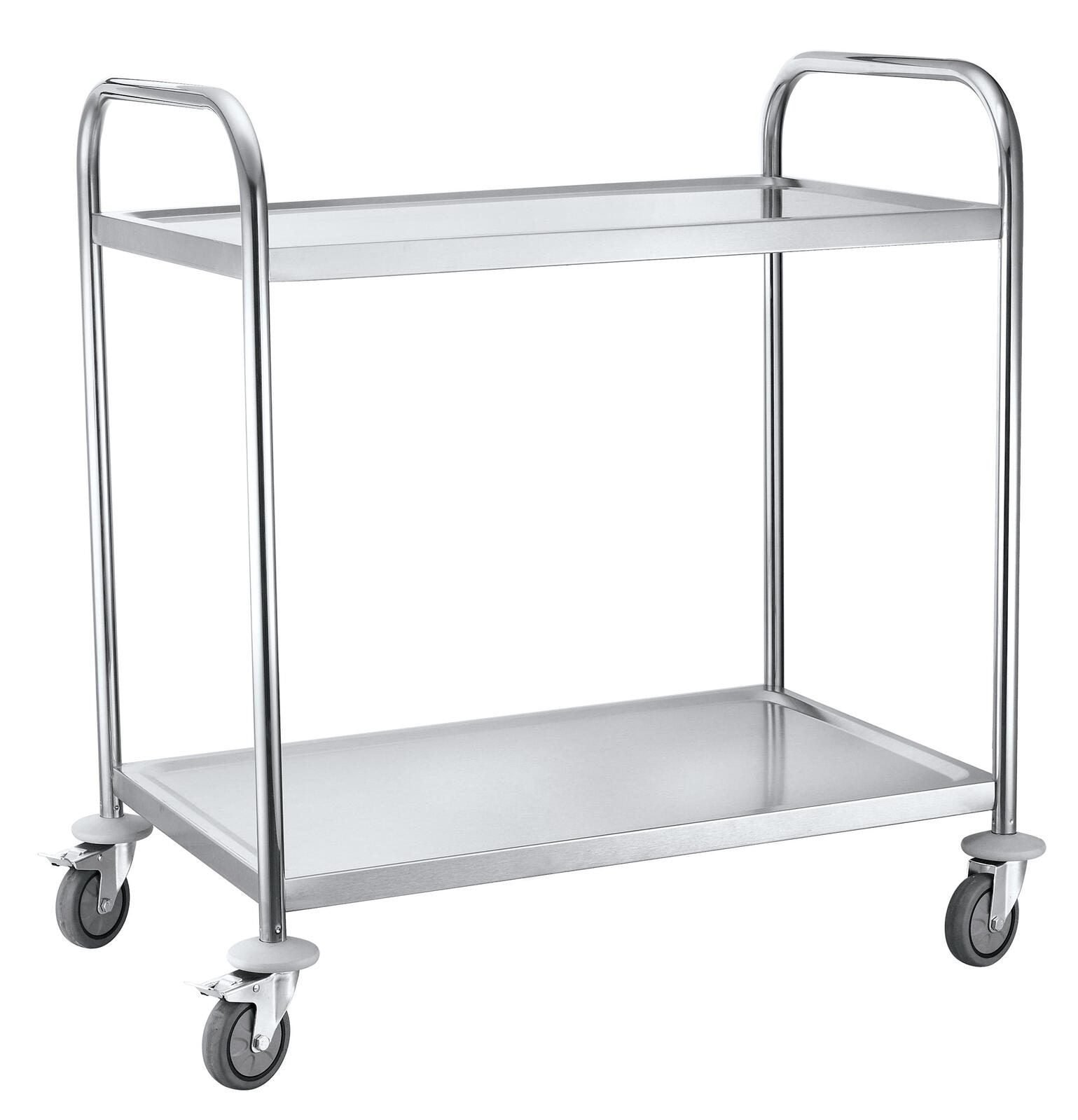 Servierwagen silber 84,5 x 52,5 x 94,0 cm
