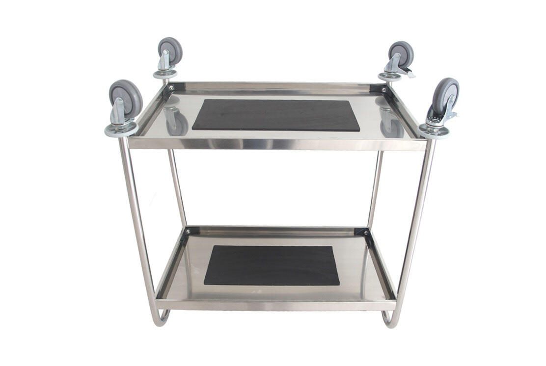 Servierwagen silber 84,5 x 52,5 x 94,0 cm