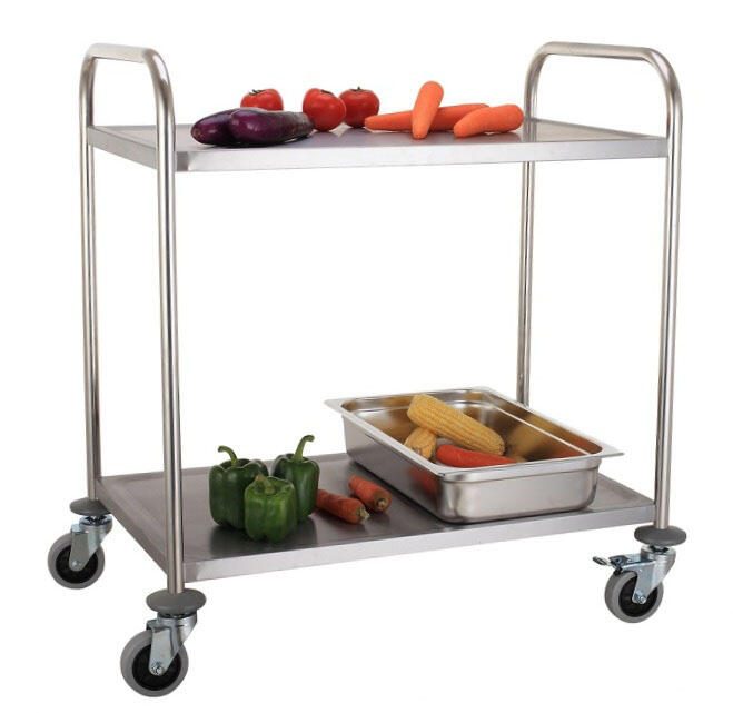 Servierwagen silber 84,5 x 52,5 x 94,0 cm