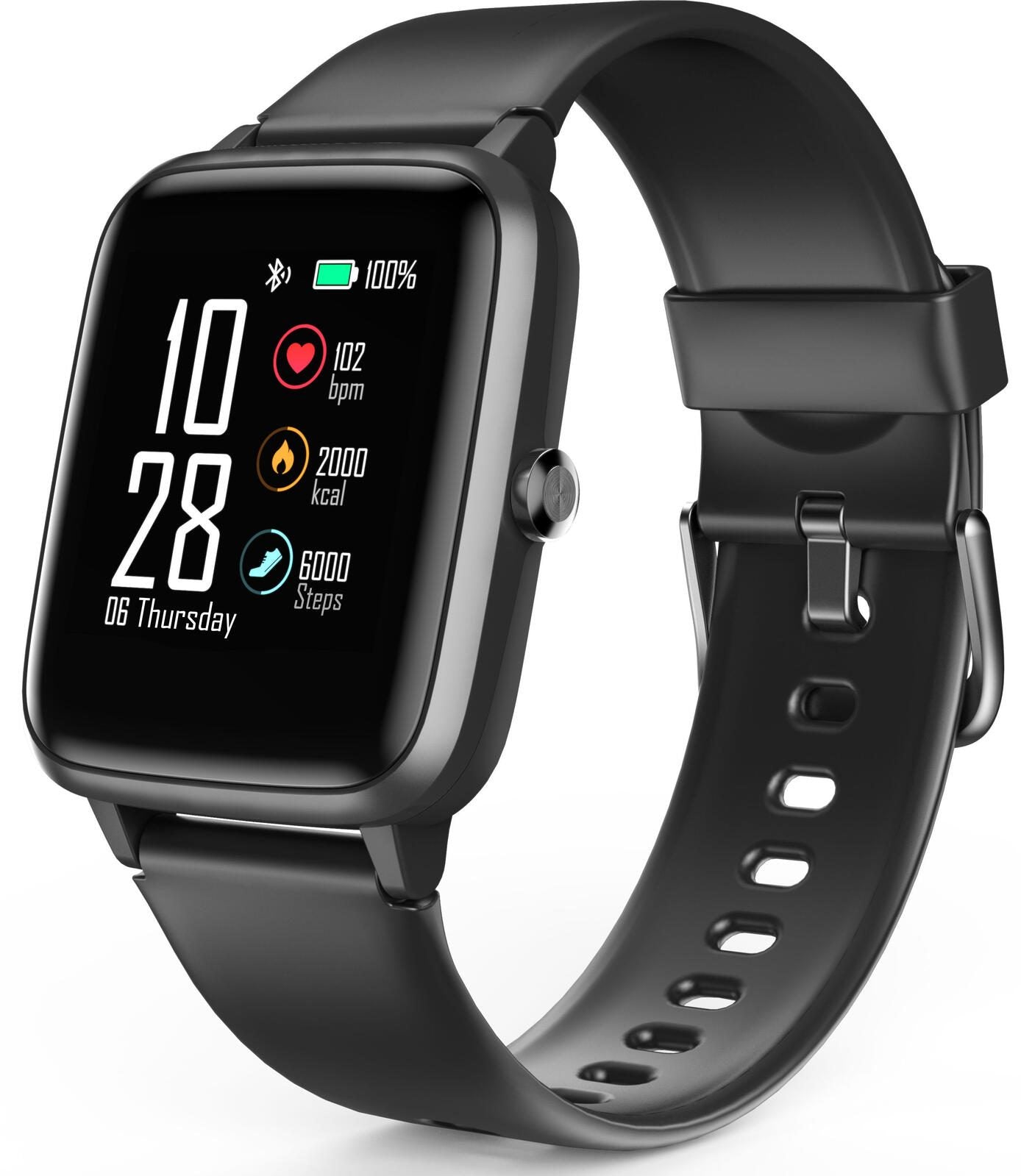 hama Fit Watch 5910 Smartwatch schwarz