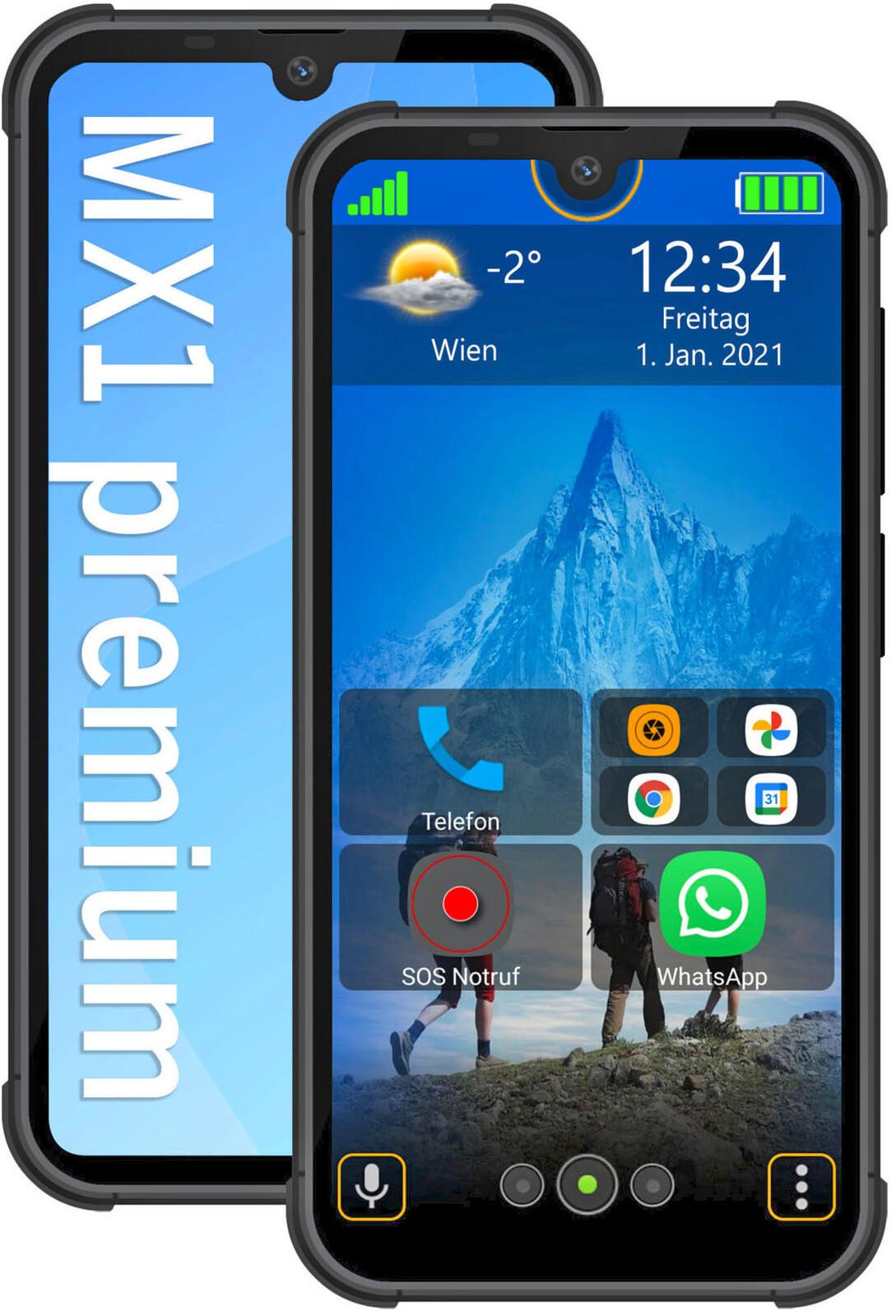 bea-fon Smartphone MX1 128GB schwarz