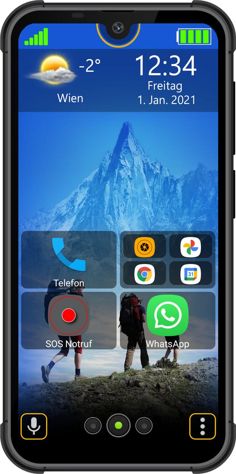 bea-fon Smartphone MX1 128GB schwarz
