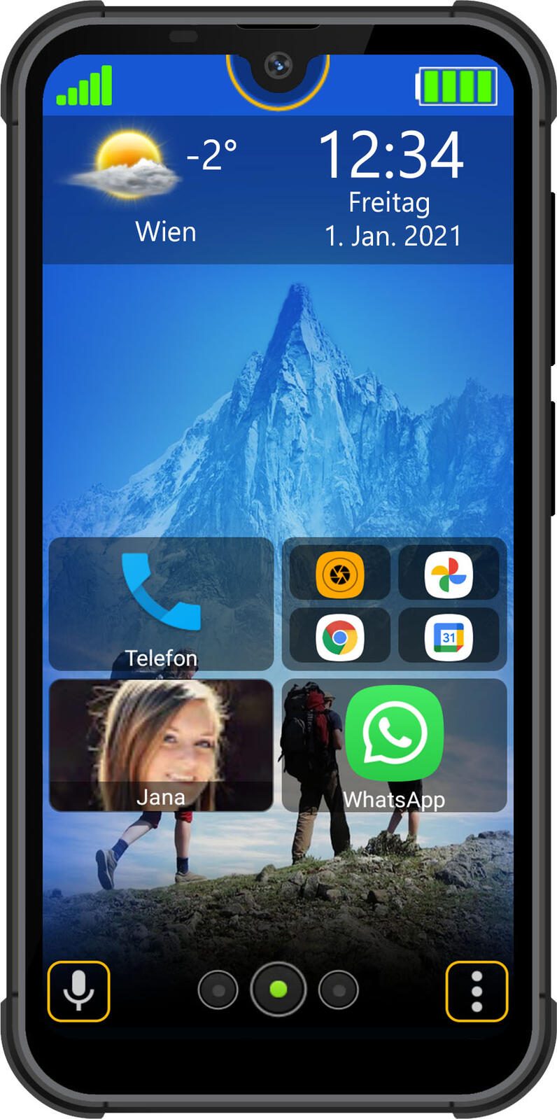 bea-fon Smartphone MX1 128GB schwarz