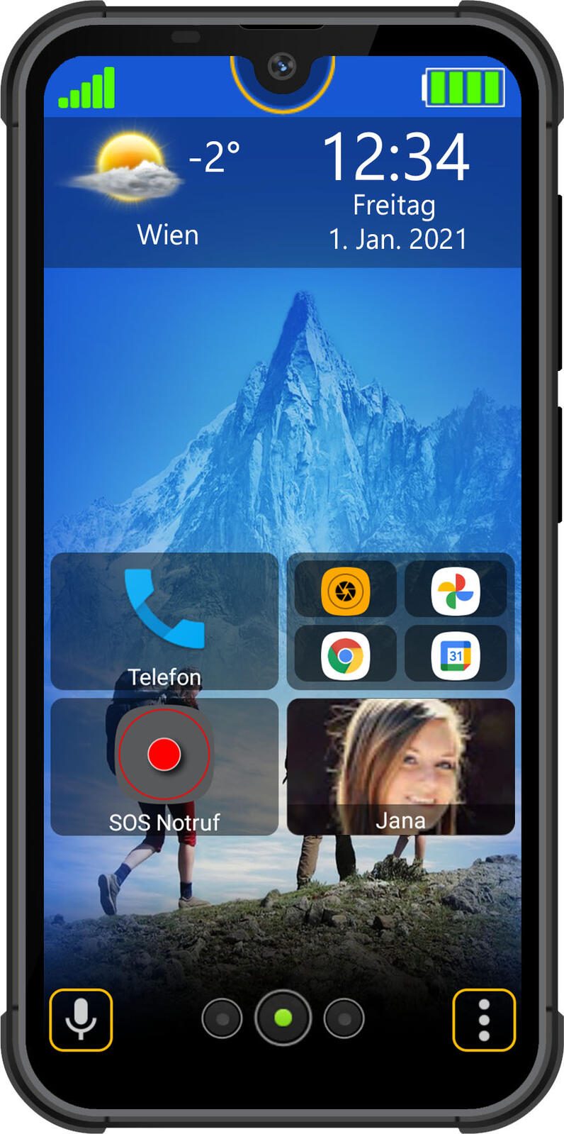 bea-fon Smartphone MX1 128GB schwarz