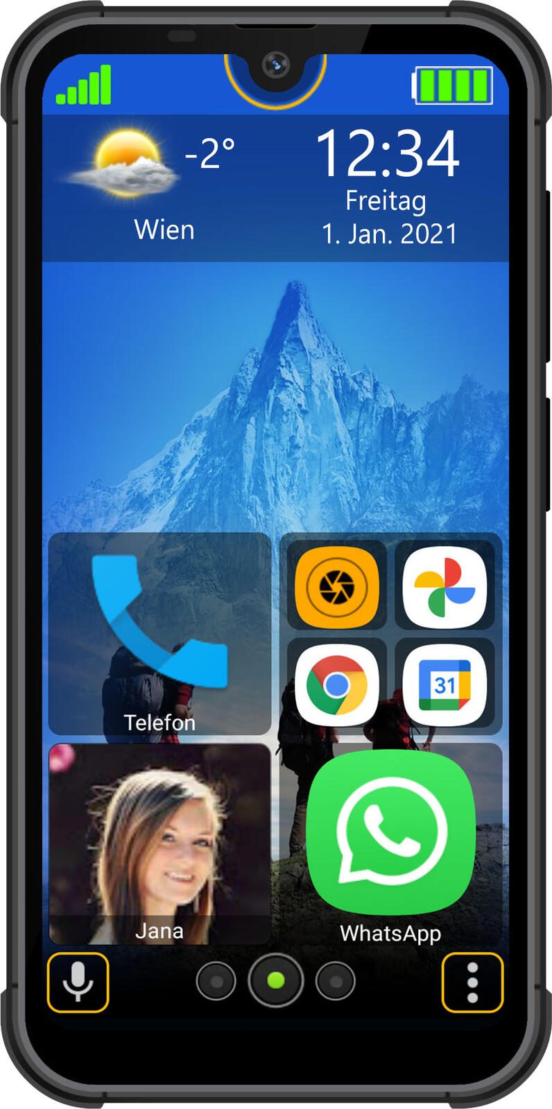 bea-fon Smartphone MX1 128GB schwarz