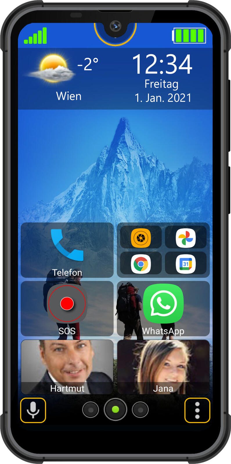 bea-fon Smartphone MX1 128GB schwarz