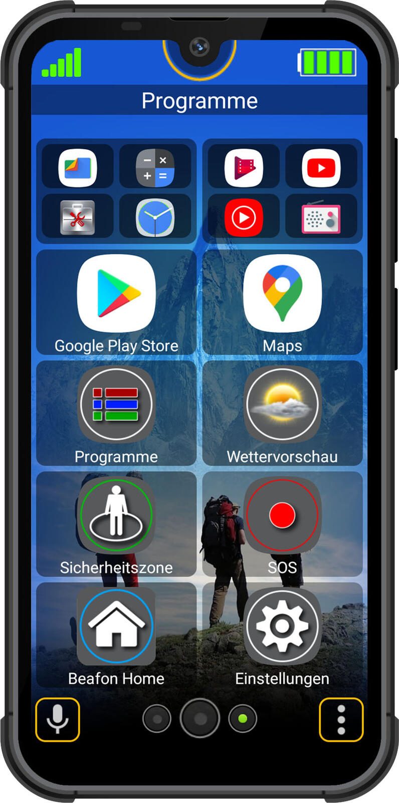 bea-fon Smartphone MX1 128GB schwarz