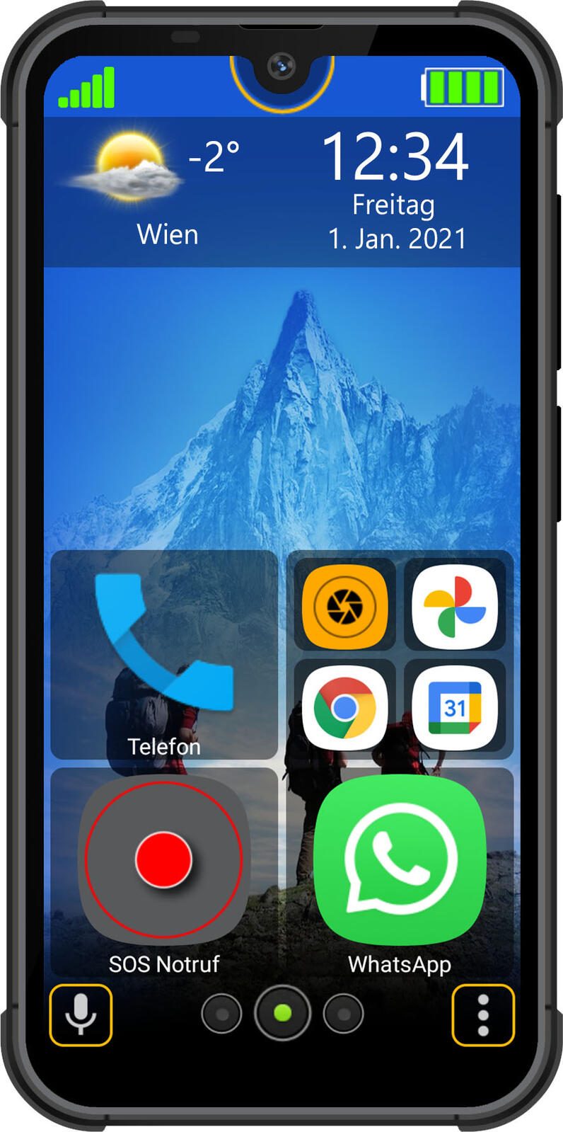 bea-fon Smartphone MX1 128GB schwarz