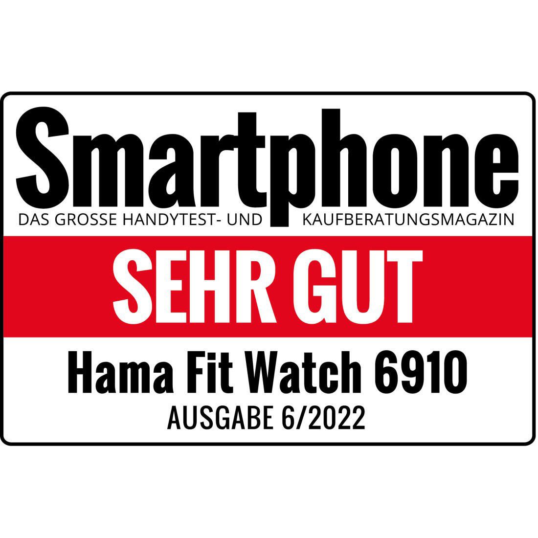 hama Fit Watch 6910 Smartwatch schwarz
