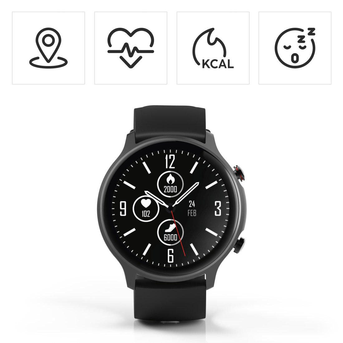 hama Fit Watch 6910 Smartwatch schwarz