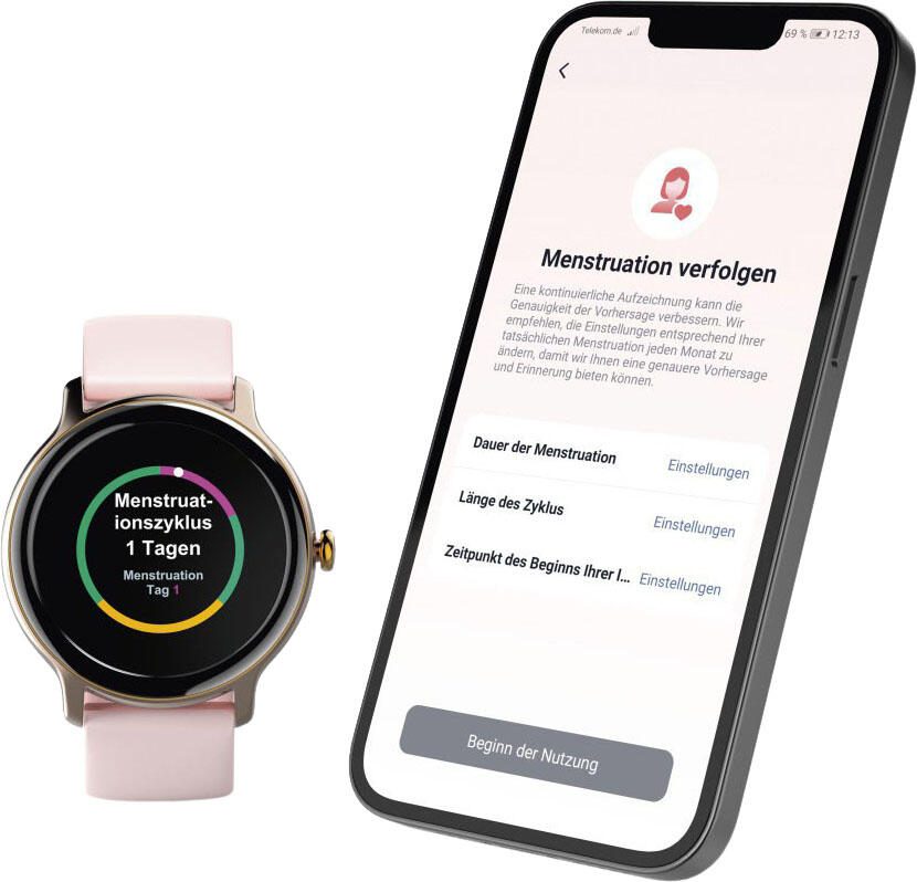 hama Fit Watch 4910 Smartwatch rosa