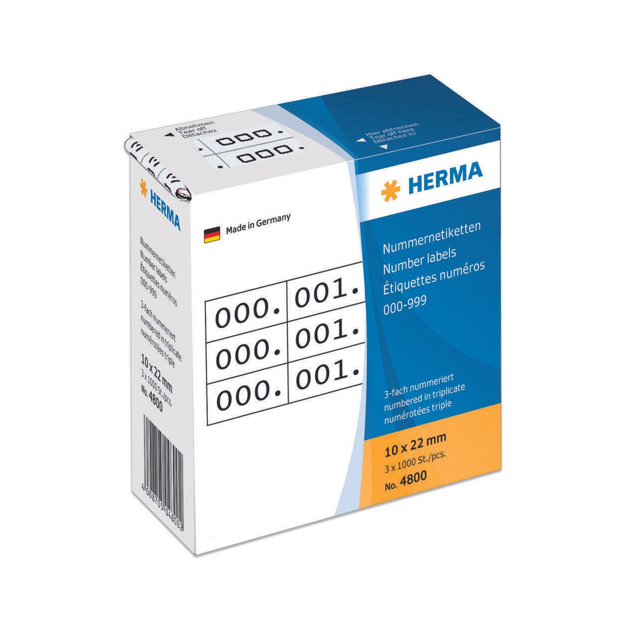 HERMA Klebenummern schwarz