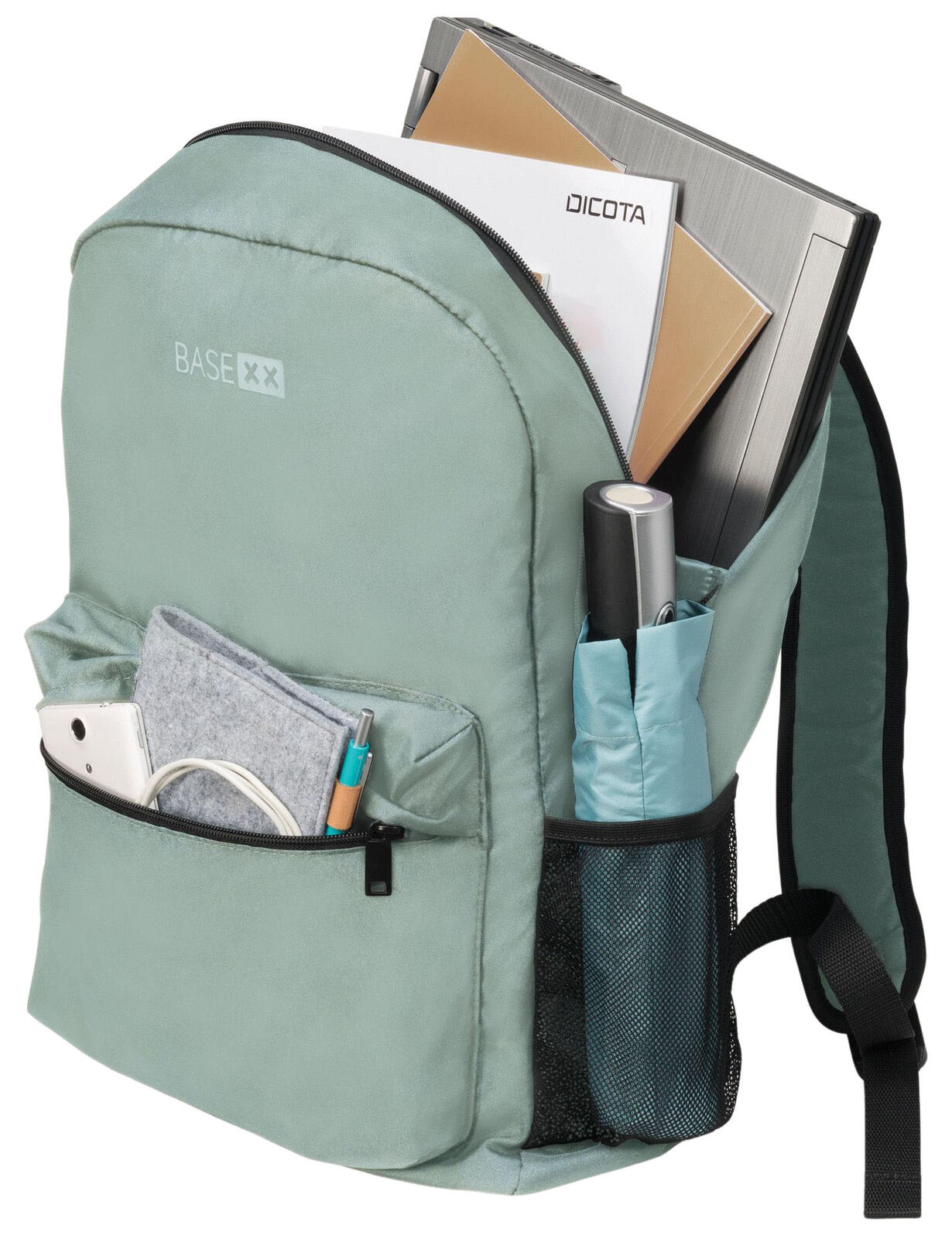 BASE XX Laptop-Rucksack B2 lichtgrau 20,0 l bis 39,6 cm (15,6 Zoll)
