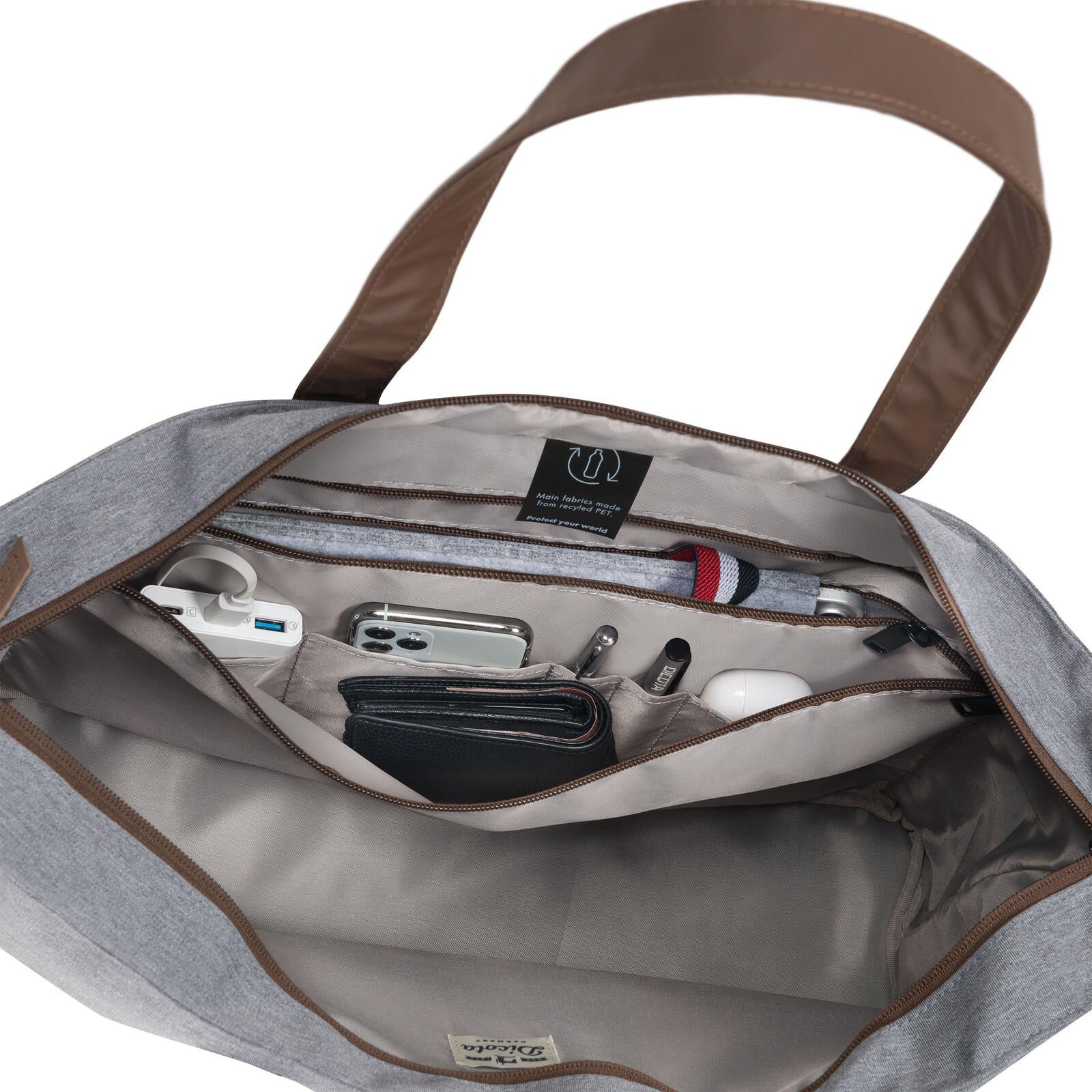 Dicota Laptoptasche Bag Eco MOTION 35,0 x 2,5 x 24,5 cm grau