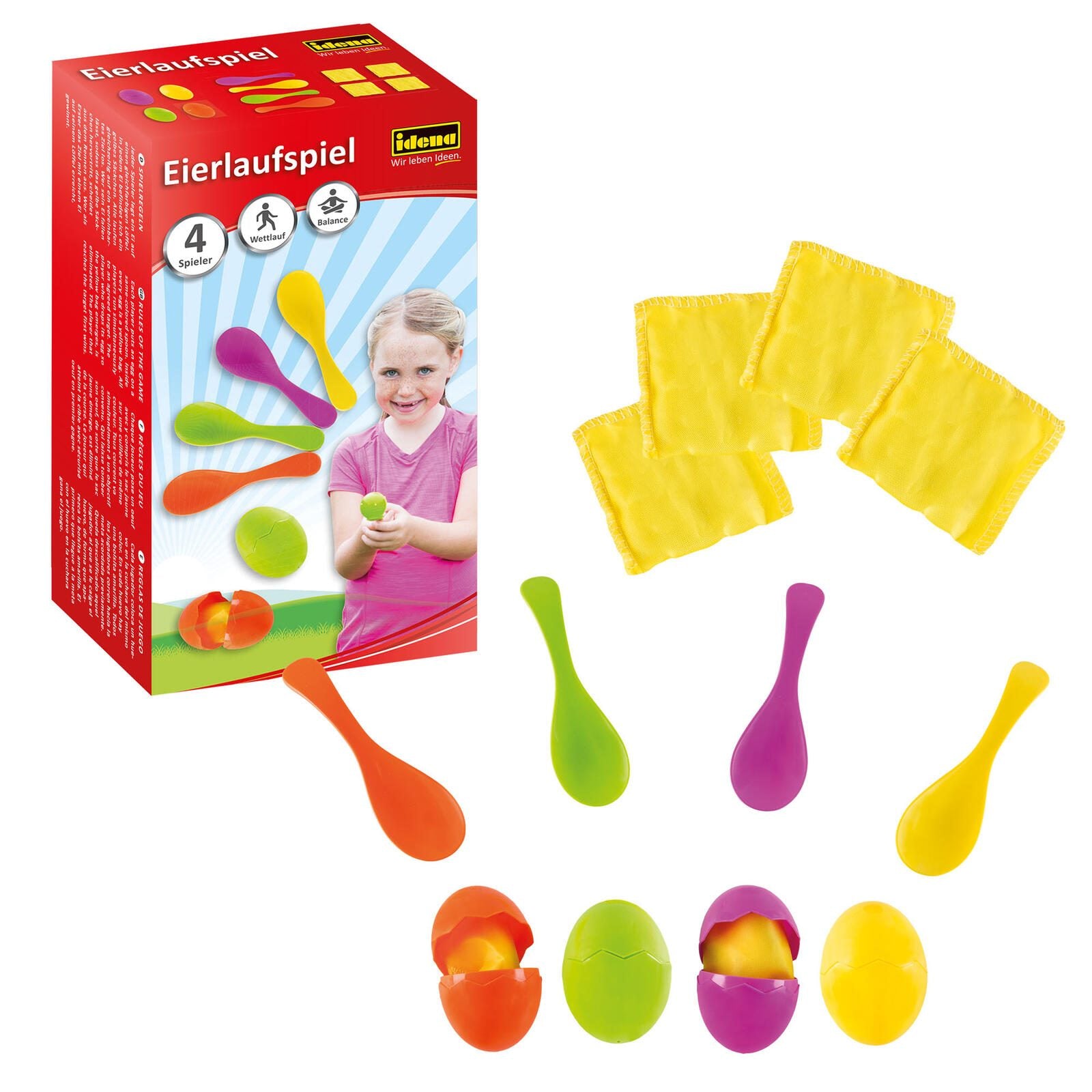 Idena Eierlaufspiel Geschicklichkeitsspiel
