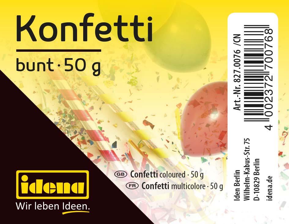 Idena Konfetti bunt