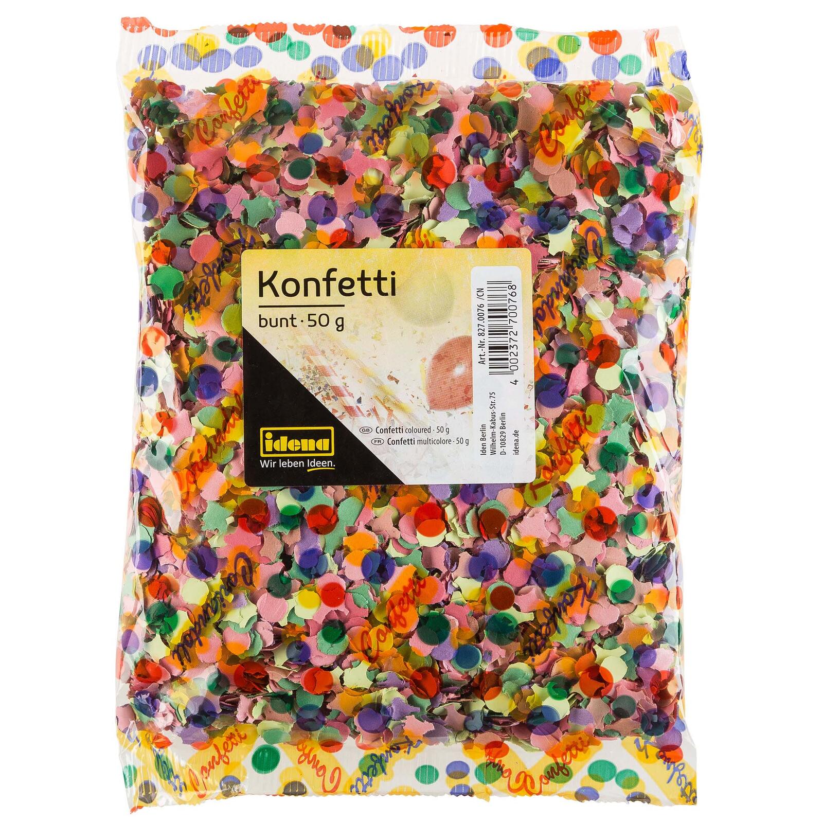 Idena Konfetti bunt
