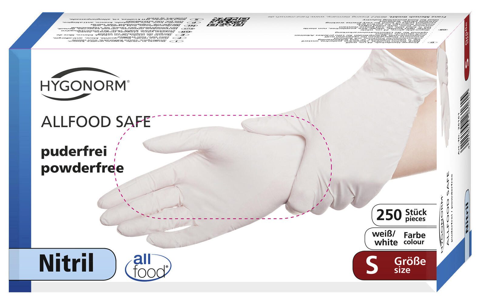 HYGOSTAR Einmalhandschuhe ALLFOOD SAFE S weiß