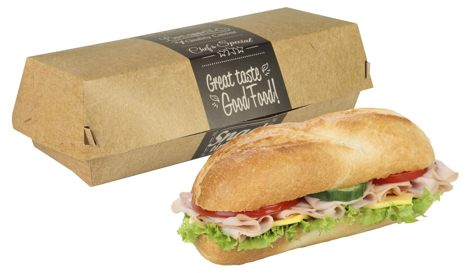 PAPSTAR Good Food Burger-Boxen braun, grau