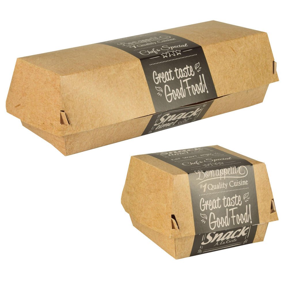 PAPSTAR Good Food Burger-Boxen braun, grau