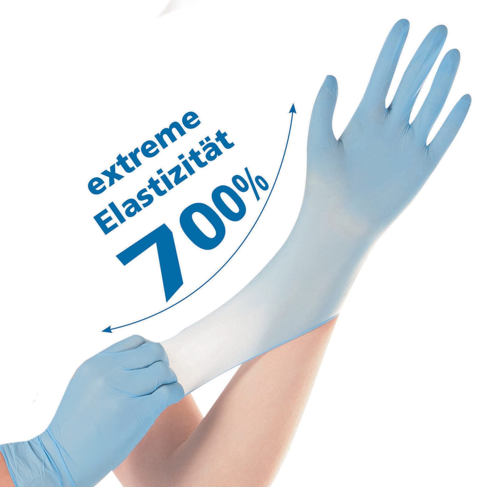 HYGOSTAR Einmalhandschuhe SAFE SUPER STRETCH XL blau