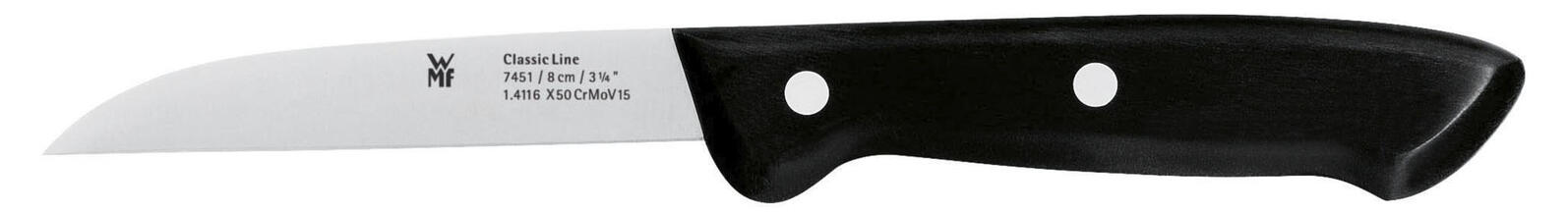 WMF Gemüsemesser Classic Line silber, schwarz