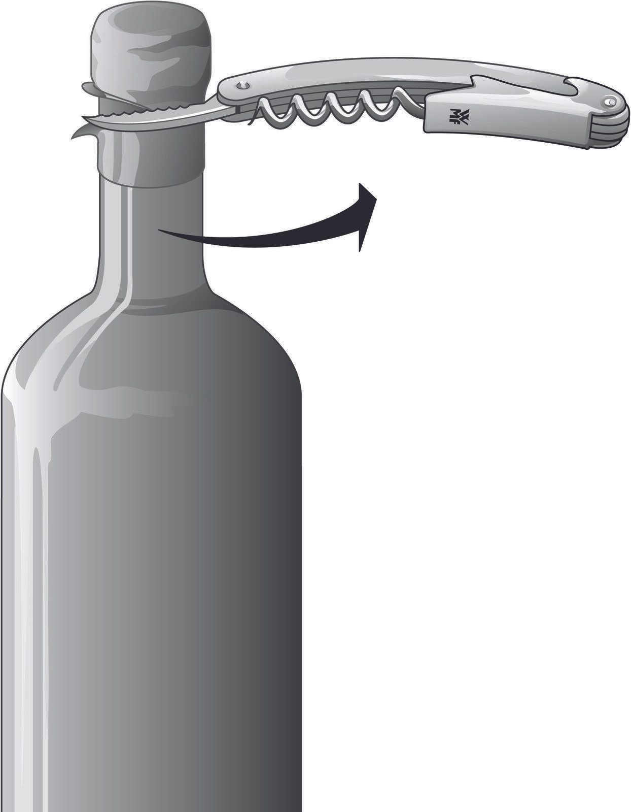 WMF Clever & More Kellnermesser silber